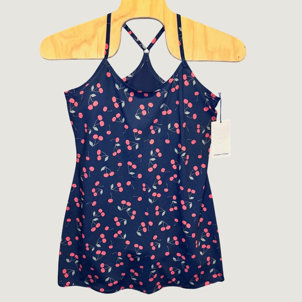 2347 | NWT Outdoor Voices Very Cherry Exercise Dress Navy Blue Womens XXL